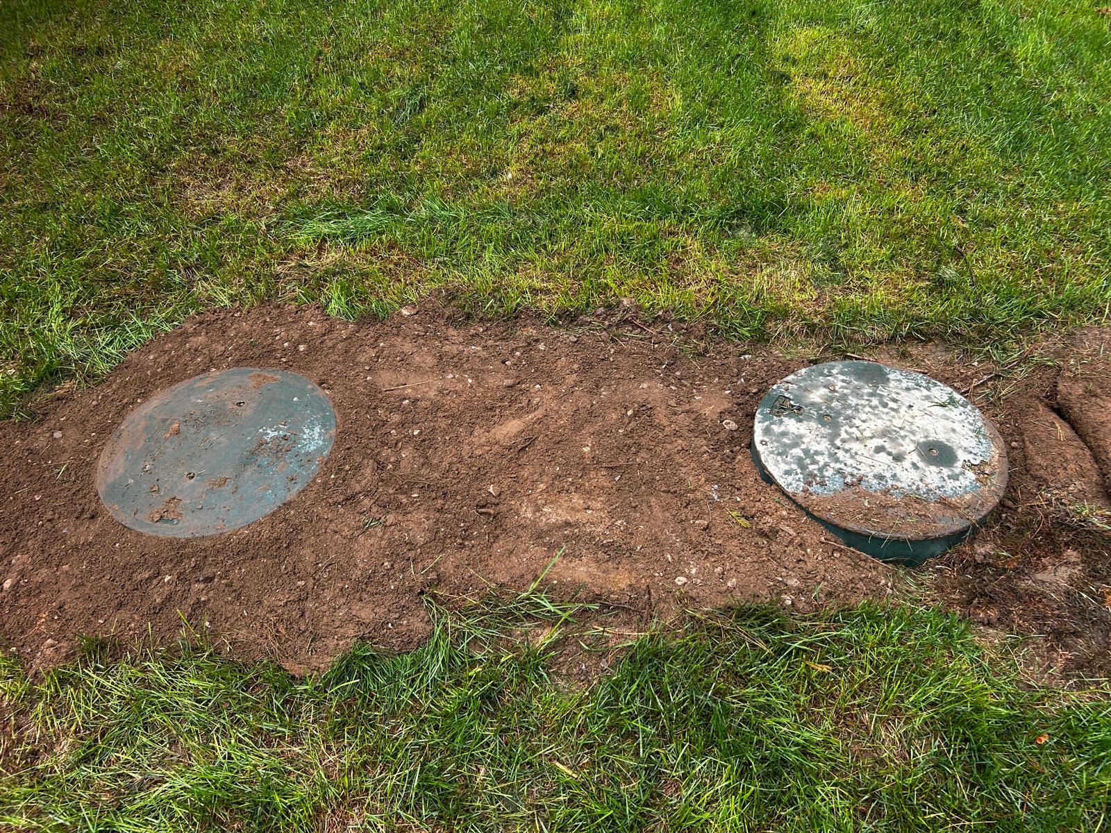 Two septic tank risers installed by VDN Septic Service Ltd