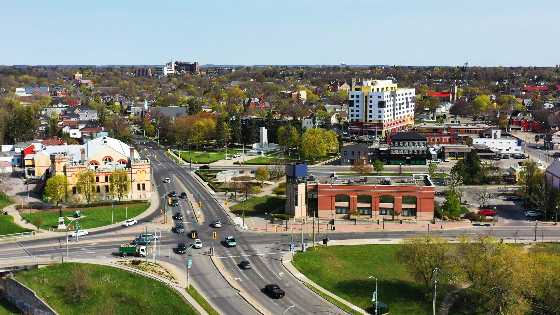 Aerial view of Brantford