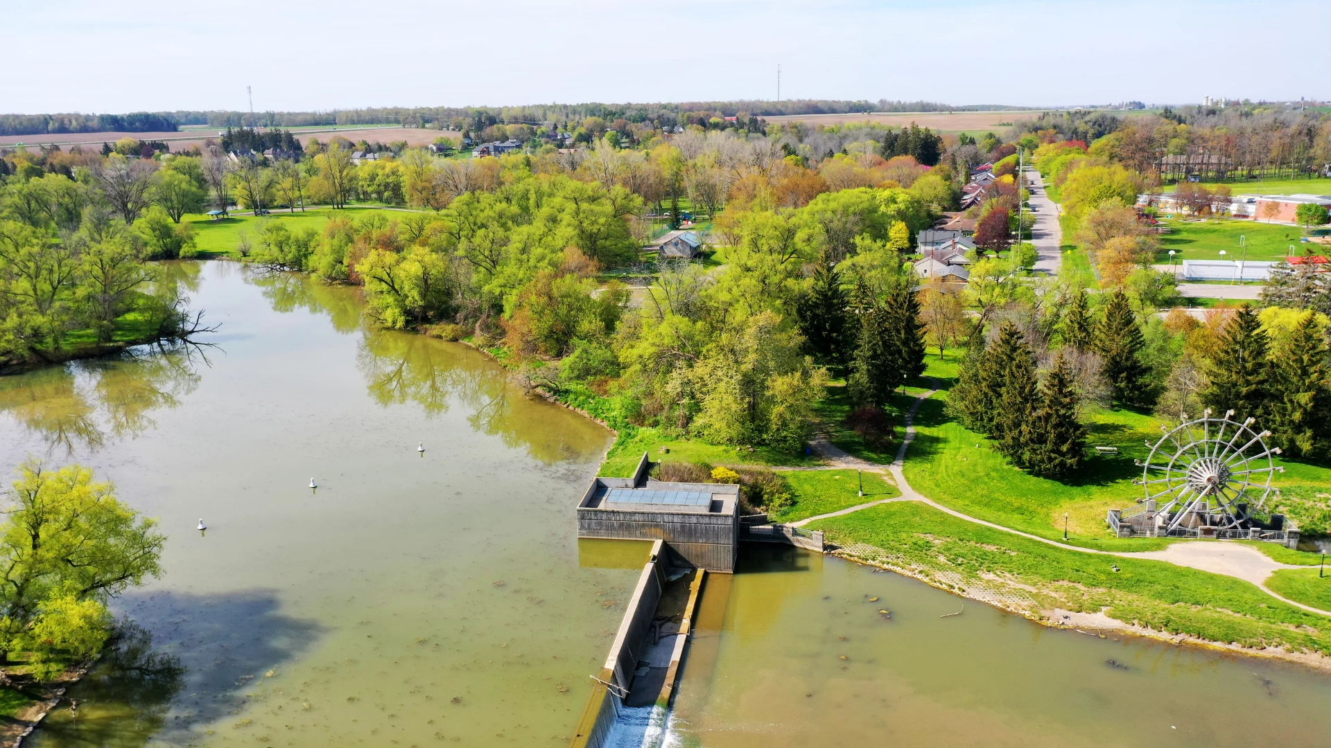 Aerial view of New Hamburg