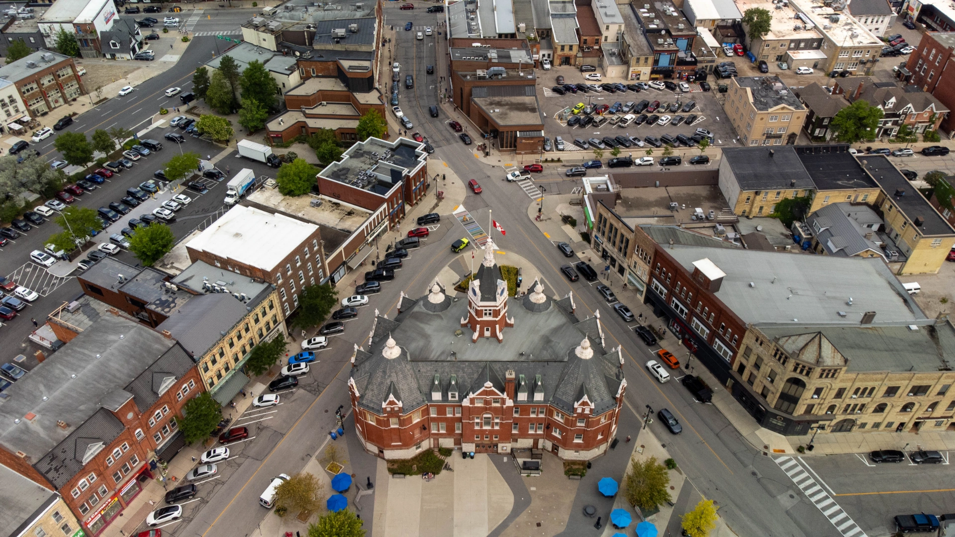 Aerial view of Stratford